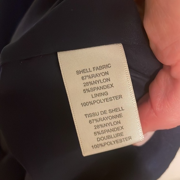 EUC $325 Rebecca Taylor Ponte Knit Off Shoulder Blue Dress Size 2 - Picture 10 of 15